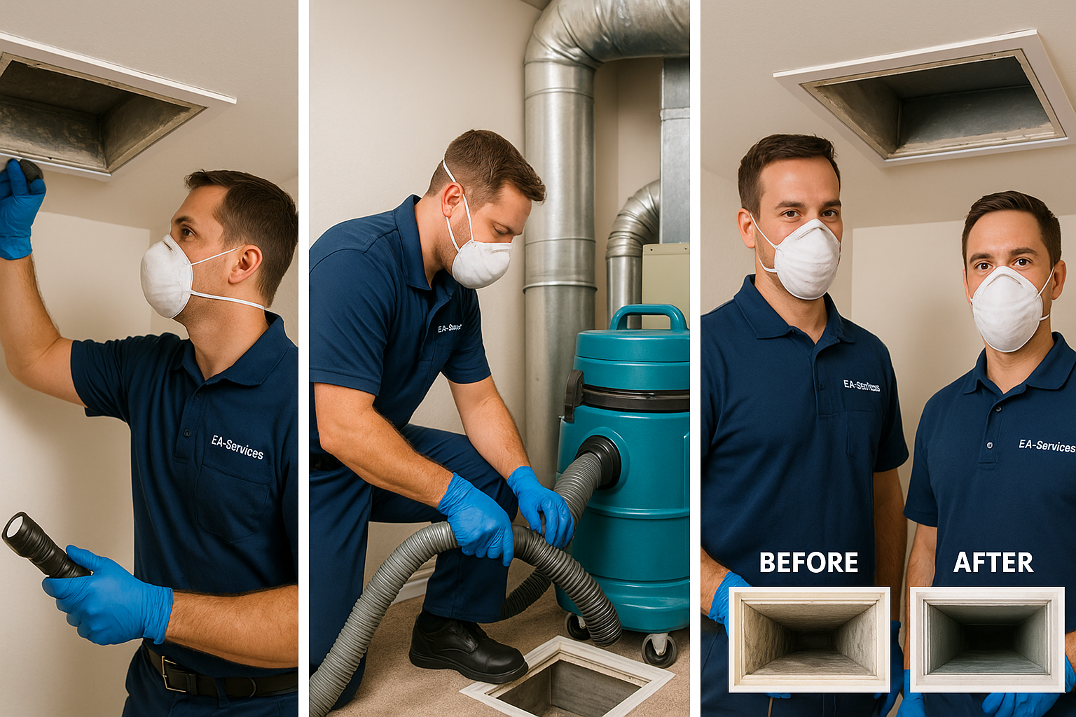 Professional air duct cleaning process in Scottsdale
